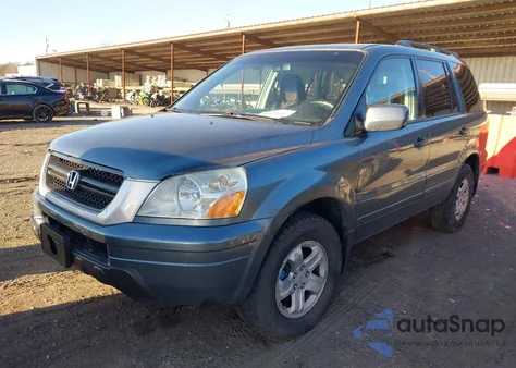 2005 Honda Pilot Ex-L из США, поврежденный, VIN 2HKYF18645H503914